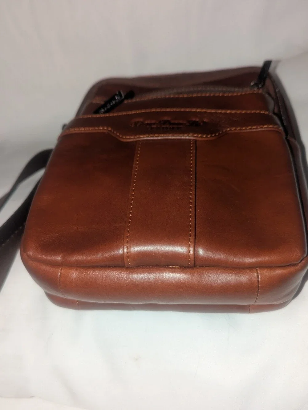Xiao Duo Li Leather Crossbody Bag for Men - Brown